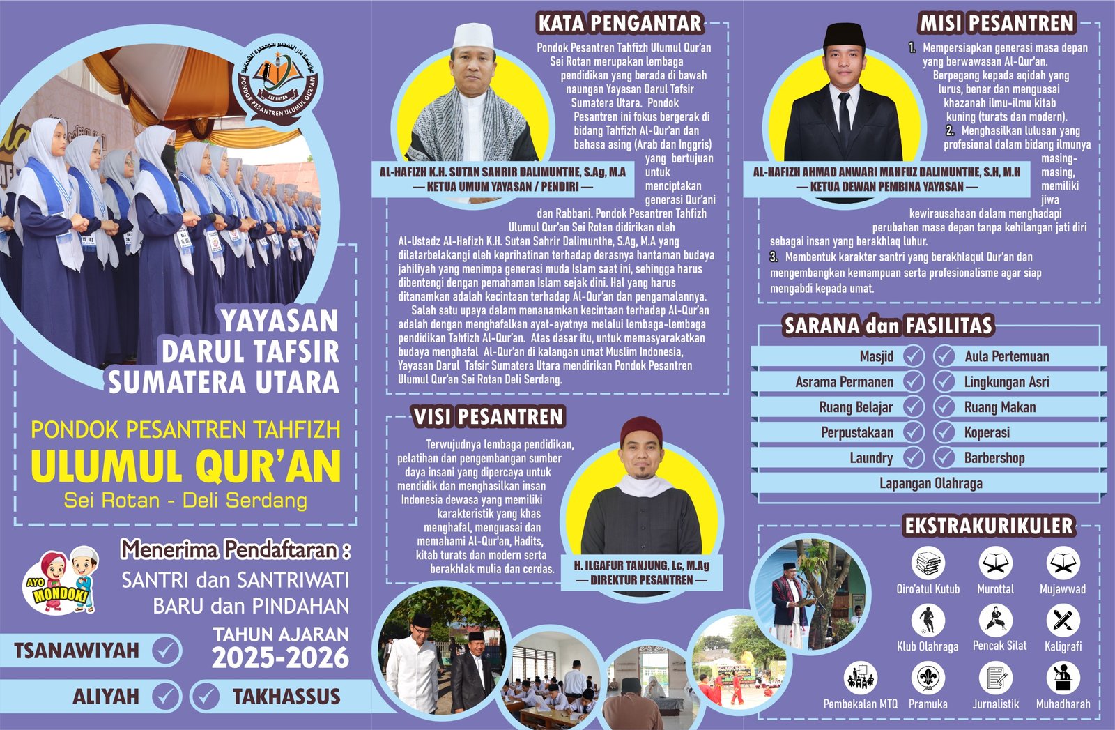 Pondok Pesantren Tahfizh Ulumul Quran Buka Pendaftaran Santri-Santriwati Tahun 2025/2026
