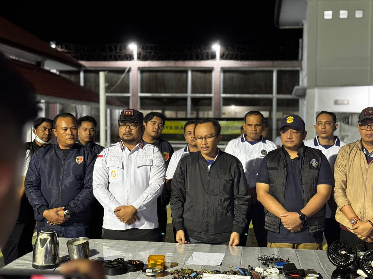 Lapas Blangpidie Gelar Razia Gabungan Bersama Kanwil Ditjenpas Aceh dan APH